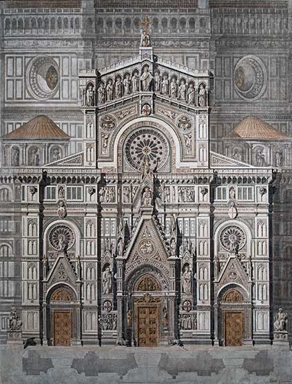 Progetto per la facciata di S. Maria del Fiore – Enrico Alvino