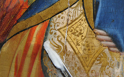 Annunciazione con San Nicola e San Antonio Abate – Giovanni del Biondo
