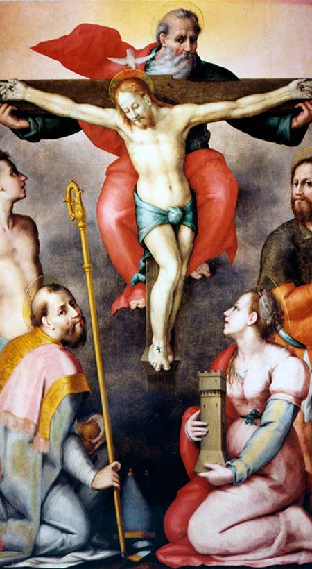 Trinit&agrave; e Santi – Pier Francesco Foschi