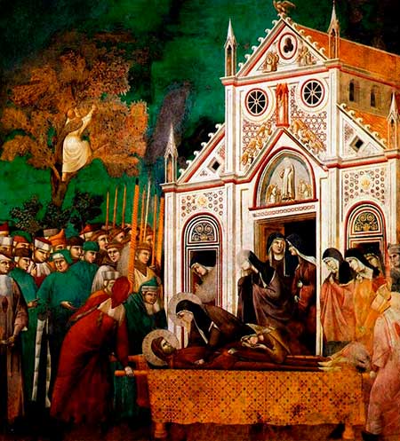 Il pianto delle Clarisse – Giotto e aiuti